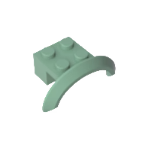 GOBRICKS GDS-1319 Mudguard 4 x 2 1/2 x 1 with Arch Round - YWOBB