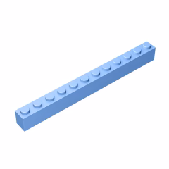 GOBRICKS GDS-538 Brick 1 x 12 - YWOBB