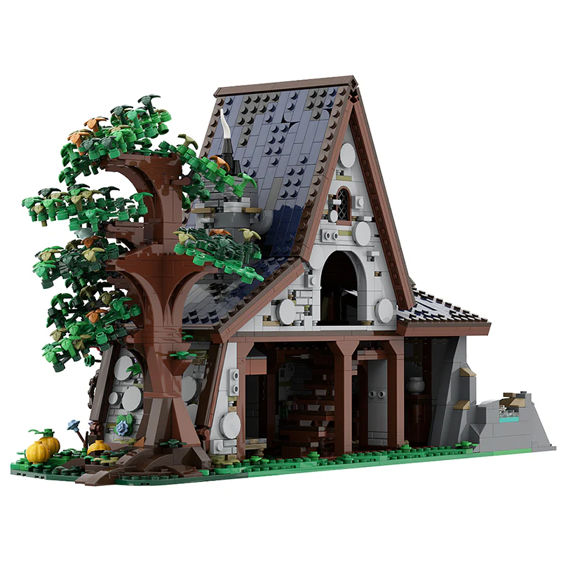 GOBRICKS MOC A1021 witch house - YWOBB