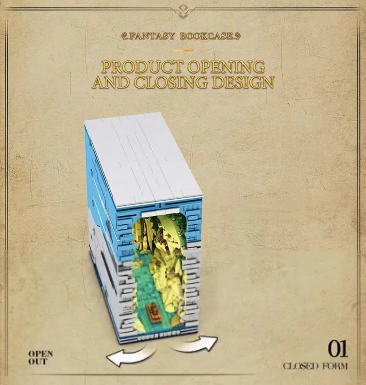 Reobrix 66039 Book Of The Kings Fantasy Bookcase - YWOBB