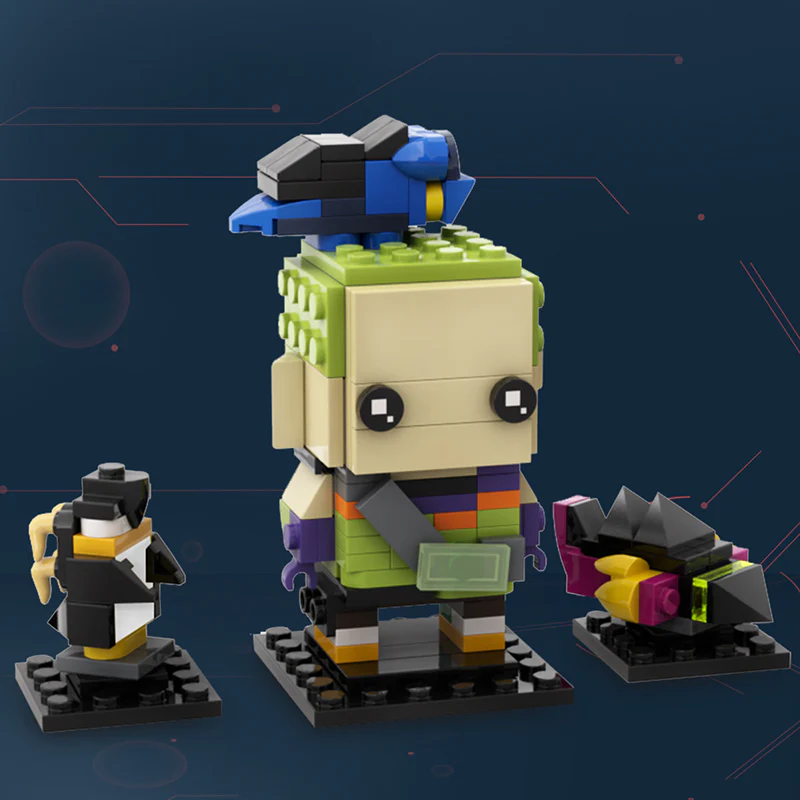 GOBRICKS MOC 141009 VALORANT Gekko Brickheadz - YWOBB