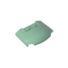 GOBRICKS GDS-1577 Wedge 3 x 4 x 2/3 Triple Curved - YWOBB