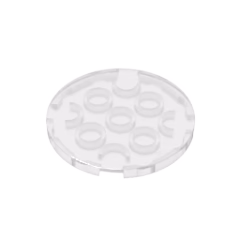 GOBRICKS GDS-21071 Tile Round 4 x 4 with Bottom Stud Holder - YWOBB