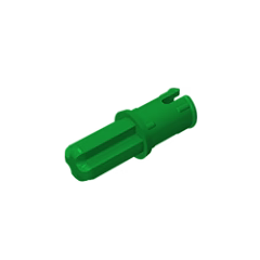 GOBRICKS GDS-913 Axle 1L with Pin with Friction Ridges Lengthwise - YWOBB