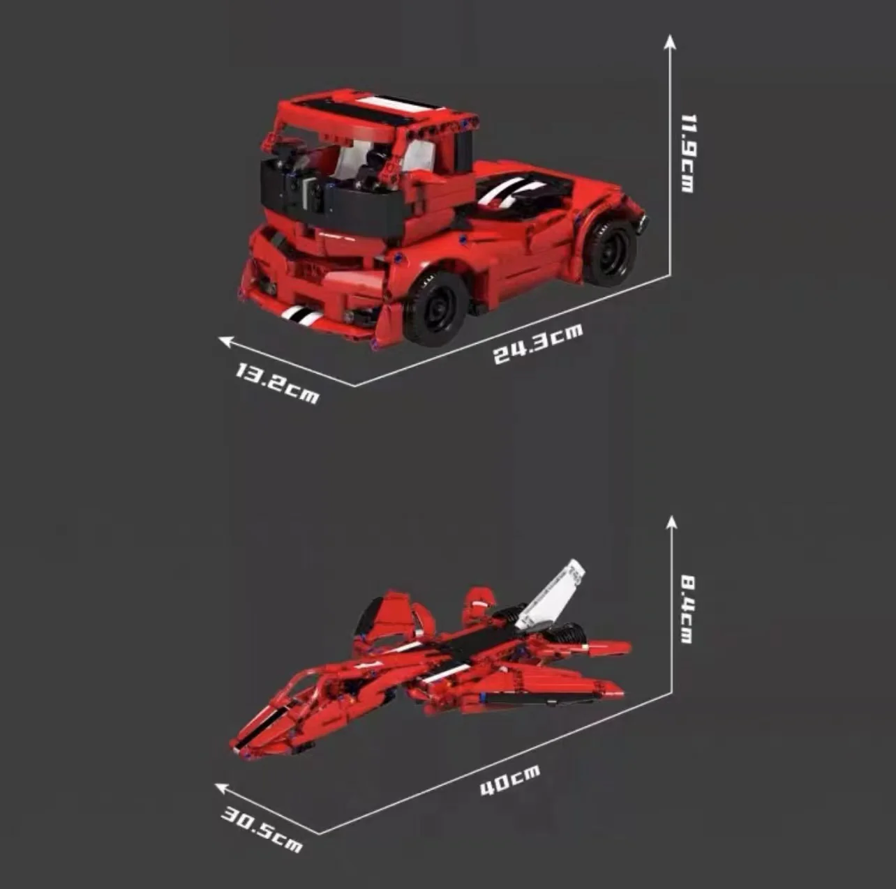 Mould King 10076 Ferrari488 3 in 1 - YWOBB