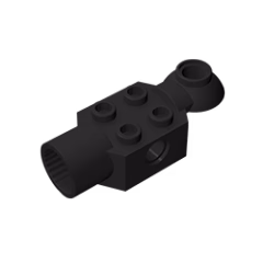 GOBRICKS GDS-1286 Brick Modified 2 x 2 with Pin Hole, Rotation Joint Ball Half , Rotation Joint Socket - YWOBB