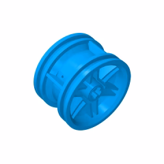 GOBRICKS GDS-1231 Wheel 30.4mm D. x 20mm with No Pin Holes and Reinforced Rim - YWOBB