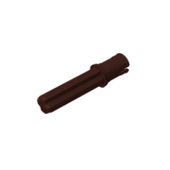 GOBRICKS GDS-930  Axle 2L with Pin with Friction Ridges Lengthwise - YWOBB