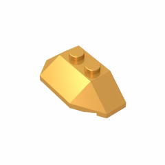 GOBRICKS GDS-756 Wedge 2 x 4 Triple - YWOBB