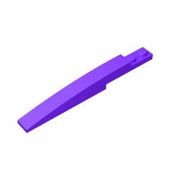 GOBRICKS GDS-950 Slope, Curved 10 x 1 - YWOBB
