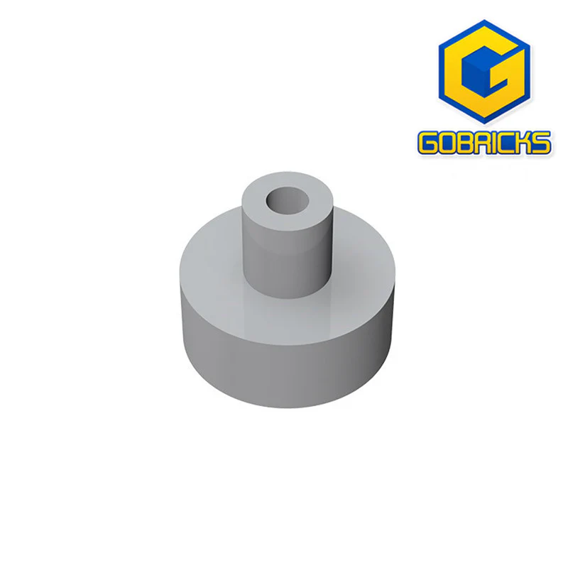 GOBRICKS GDS-1291 Round 1 x 1 with Bar and Pin Holder - YWOBB