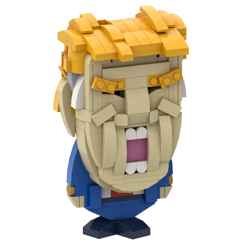 GOBRICKS MOC A1472Y01 Trump front page - YWOBB