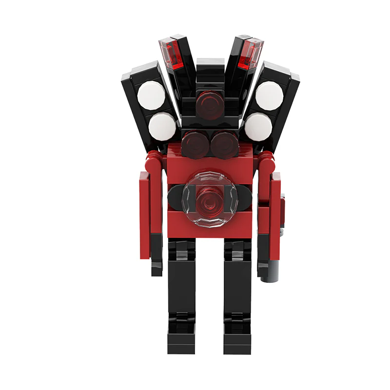 GOBRICKS MOC A0981 toilet man fight - YWOBB