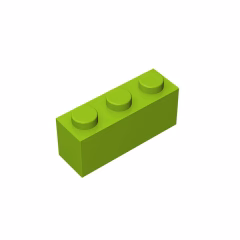 GOBRICKS GDS-533 Brick 1 x 3 - YWOBB