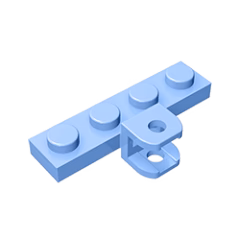 GOBRICKS GDS-1121 Modified 1 x 4 with Tow Ball Socket, Flattened with Holes - YWOBB
