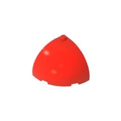 GOBRICKS GDS-2133 Brick Round Corner 4 x 4 x 2 2/3 Dome Top - YWOBB