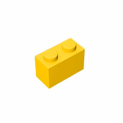GOBRICKS GDS-532 Brick 1 x 2 - YWOBB