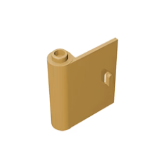 GOBRICKS GDS-1222 Door 1 x 3 x 3 Left - Open Between Top and Bottom Hinge - YWOBB