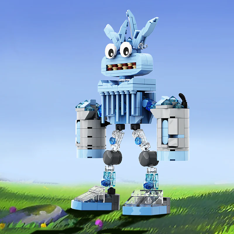 GOBRICKS MOC A0503Y05 My Singing Monsters-Ice Monster - YWOBB