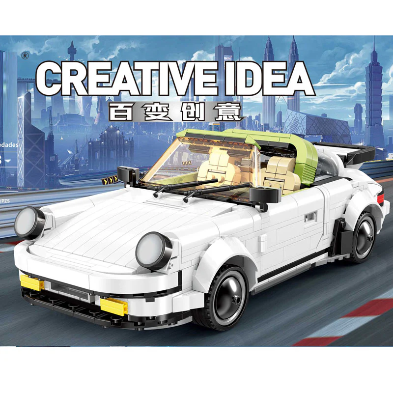 Mould King 13103 The White Classic 911 Sport Car - YWOBB