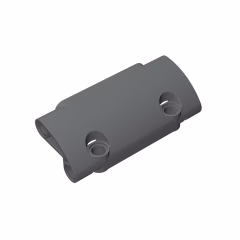 GOBRICKS GDS-1011 Panel Curved 7 x 3 with 2 Pin Holes through Panel Surface - YWOBB