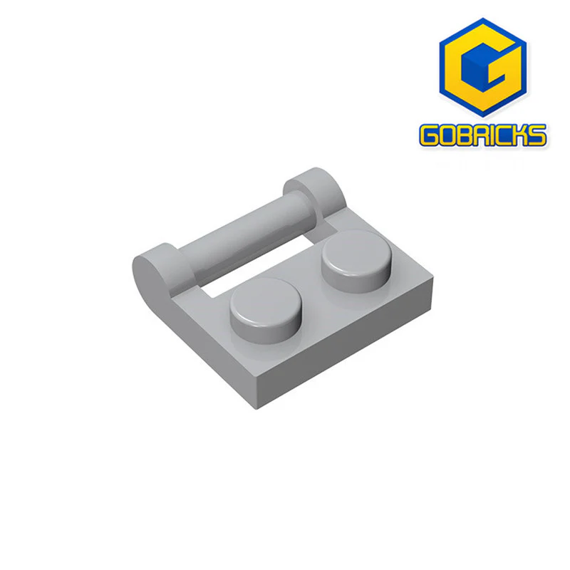 GOBRICKS GDS-645  Modified 1 x 2 with Bar Handle on Side - Closed Ends - YWOBB