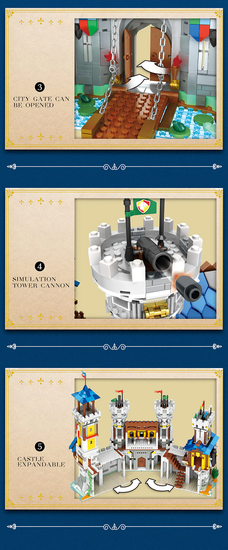 Reobrix 66006 Golden Lion Castle - YWOBB