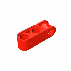 GOBRICKS GDS-936 Axle and Pin Connector Perpendicular 3L with 2 Pin Holes - YWOBB