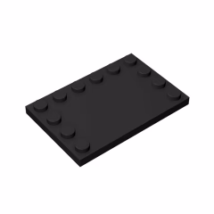 GOBRICKS GDS-757  Modified 4 x 6 with Studs on Edges - YWOBB