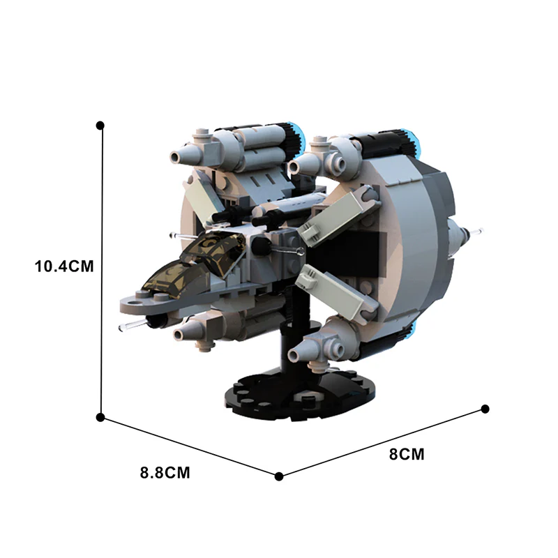 GOBRICKS MOC 31275 Microscale Gunstar from The Last Starfighter - YWOBB
