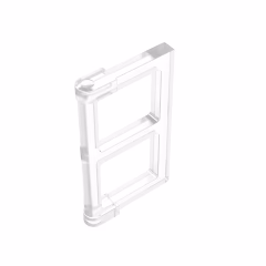 GOBRICKS GDS-792 Pane for Window 1 x 2 x 3 with Thick Corner Tabs - YWOBB