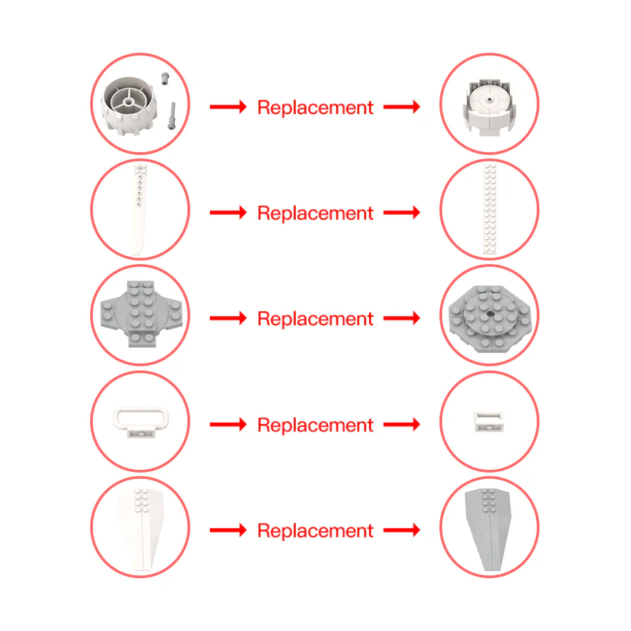 GOBRICKS MOC A1321 Star Trek - Starship Enterprise - YWOBB
