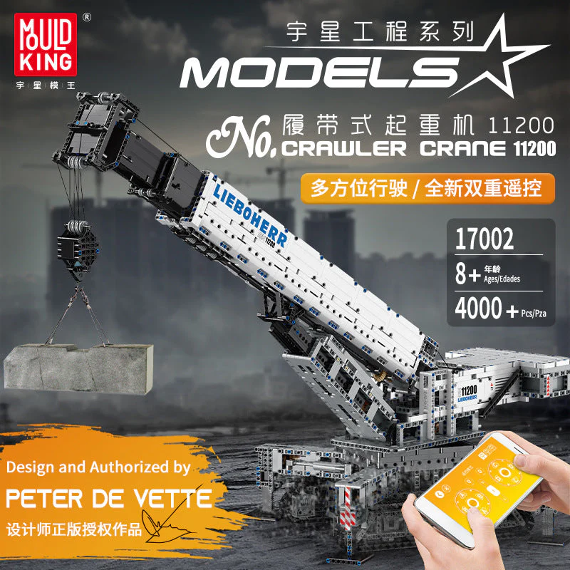Mould King 17002 Crawler Crane 11200 OVP EU Warehouse Version - YWOBB