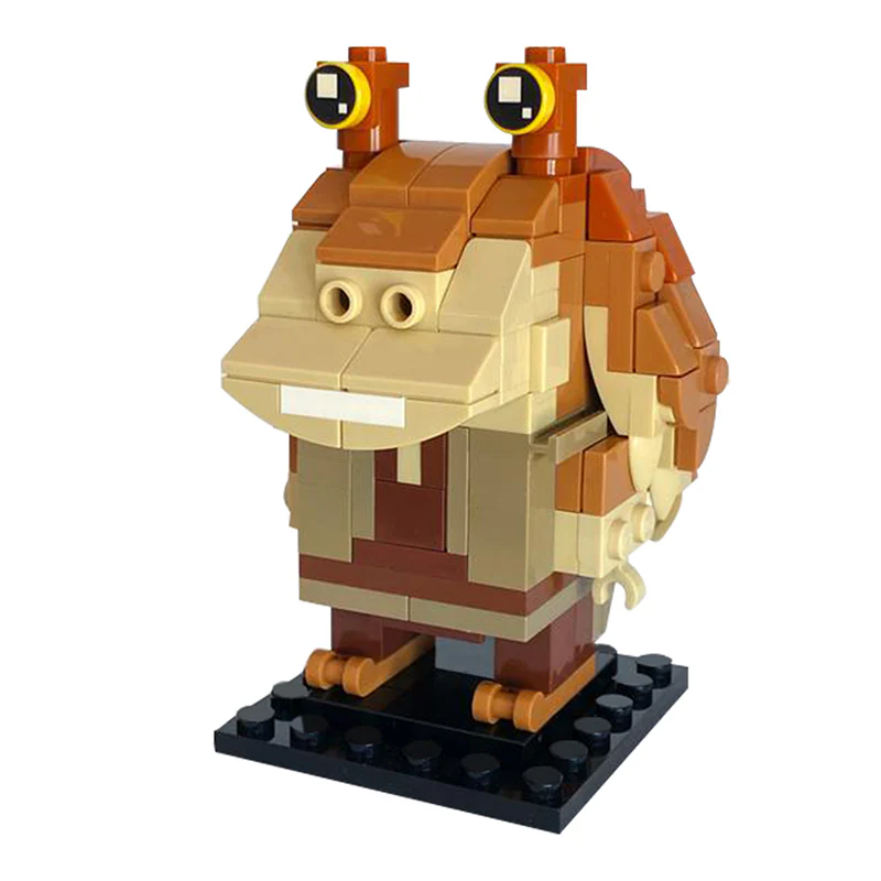 GOBRICKS MOC 86000 Jar Jar Binks BrickHeadz - YWOBB