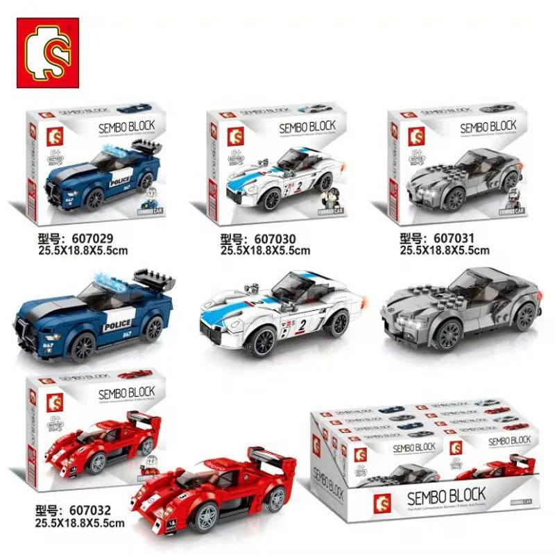 SEMBO 607029-607032 Mini racing cars - YWOBB