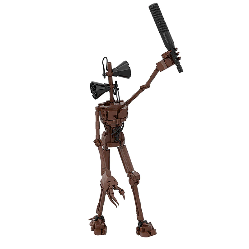 GOBRICKS MOC A0168Y01 Siren head-Brown - YWOBB