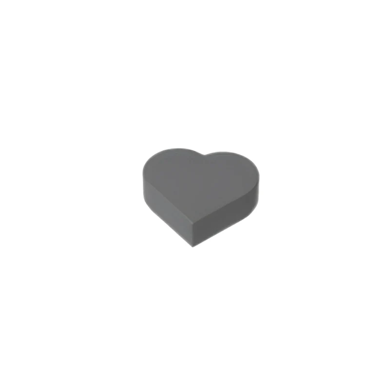 GOBRICKS GDS-2175 Tile Round 1 x 1 Heart - YWOBB
