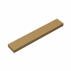 GOBRICKS GDS-564 Tile 1 x 6 - YWOBB