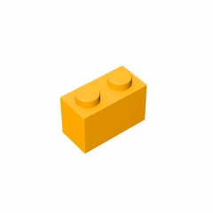 GOBRICKS GDS-532 Brick 1 x 2 - YWOBB