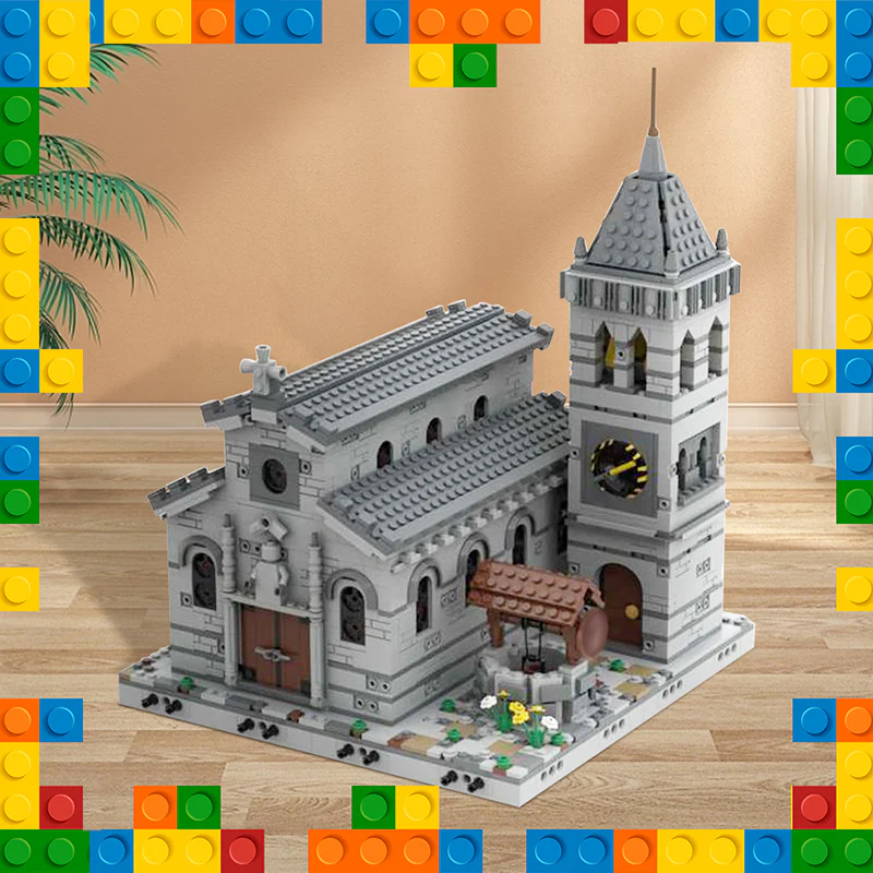GOBRICKS MOC 33985 Medieval Church - modular - YWOBB