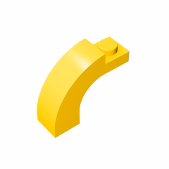GOBRICKS GDS-719  Arch 1 x 3 x 2 Curved Top - YWOBB