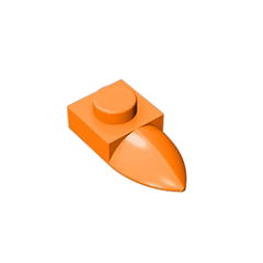 GOBRICKS GDS-870  Modified 1 x 1 with Tooth Horizontal - YWOBB