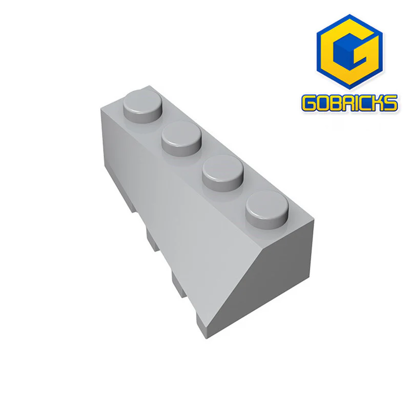 GOBRICKS GDS-1168 Wedge 4 x 2 Sloped Left - YWOBB
