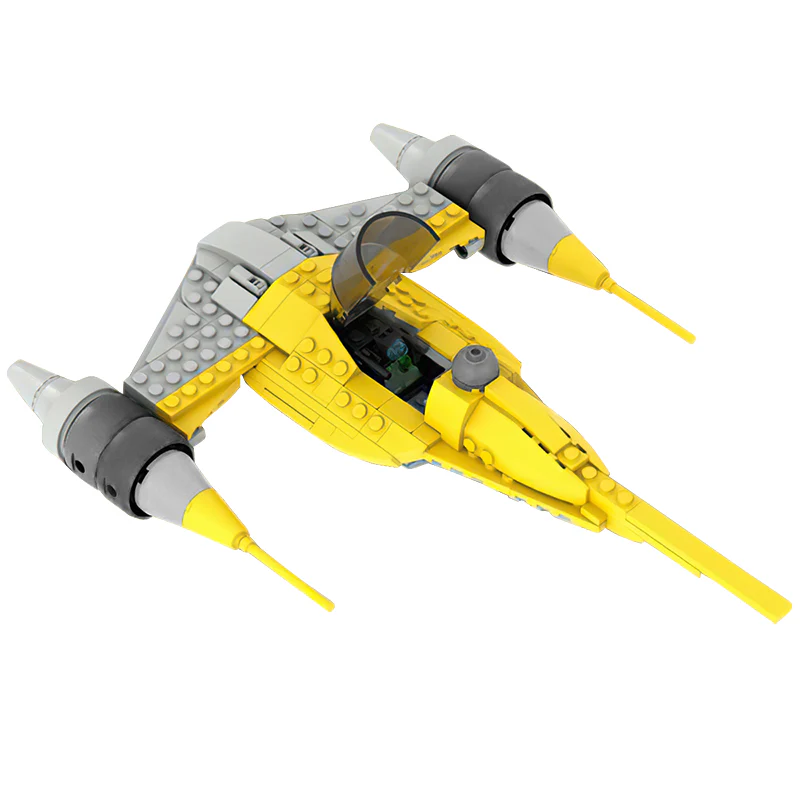 GOBRICKS MOC 110240 Midi Naboo N-1 Starfighter - YWOBB