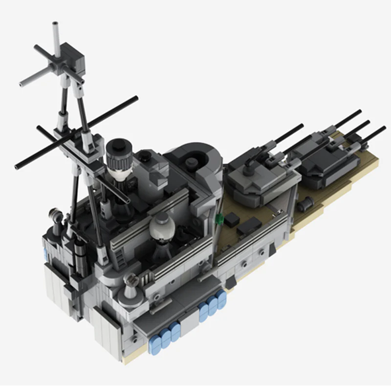 GOBRICKS MOC 67092 HMS Belfast 1939 Refit WW2 - YWOBB