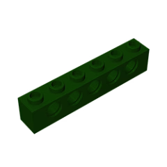 GOBRICKS GDS-626  Brick 1 x 6 with Holes - YWOBB