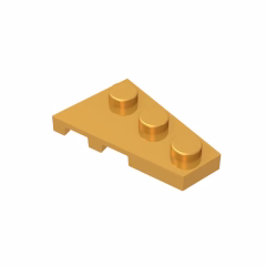 GOBRICKS GDS-547 Plate 3 x 2 Right - YWOBB