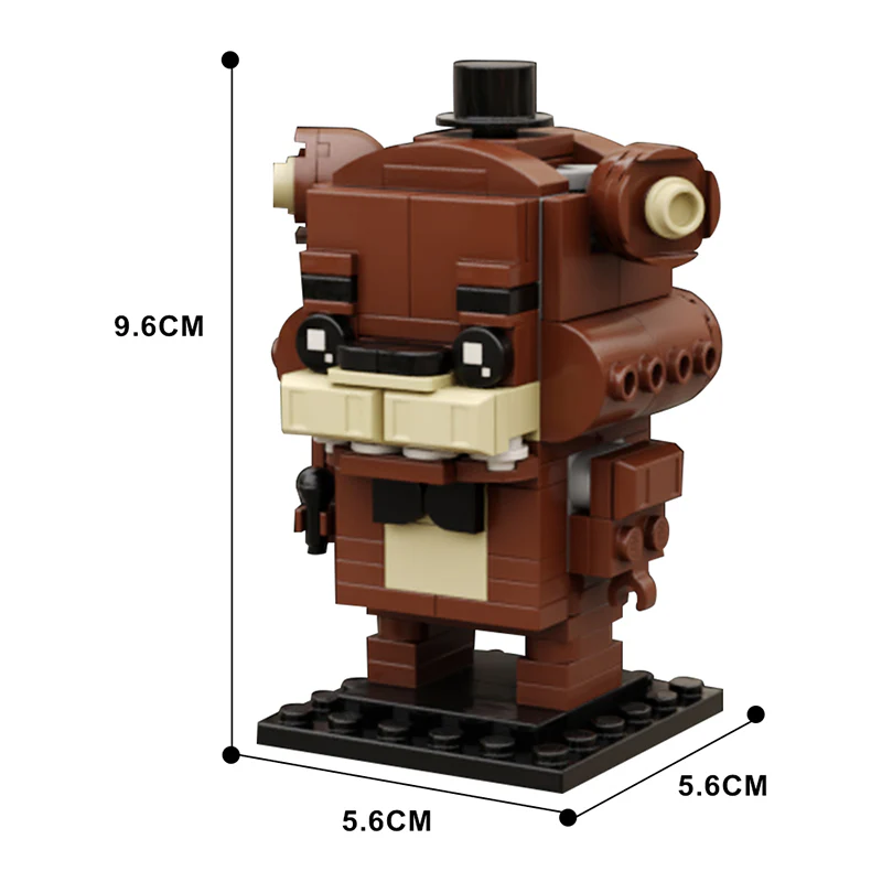 GOBRICKS MOC 55917 Freddy Fazbear Brickhead - YWOBB