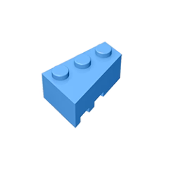 GOBRICKS GDS-595 Wedge 3 x 2 Right - YWOBB