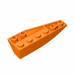 GOBRICKS GDS-766 Wedge 6 x 2 Inverted Left - YWOBB